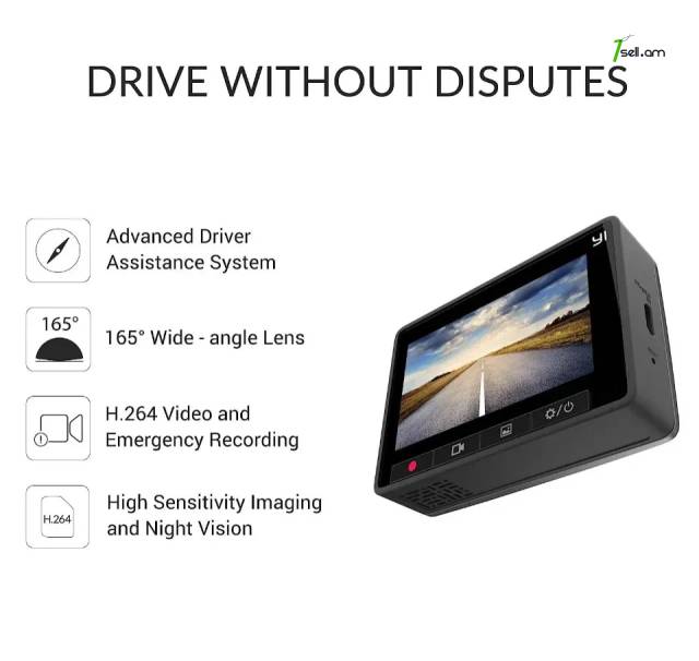 Մեքենայի տեսագրիչ Xiaomi Smart Dash WiFi Car DVR Camera 2.7" 1080P կամերա Autoregistrator NIGHT VISION