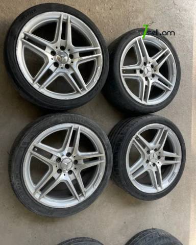 GGG. AMG R18 4հատ Լեն ու Նեղ Անիվներ անվահեծերով, համասեզոնային անվադողեր, 2-ը 255/35 R18, 2-ը 225/40/r18