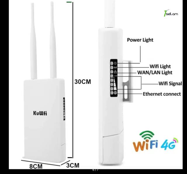 4G SIM Card Mobile WIFI outdoor Router KuWFi CPF905 LAN Արտաքին անտենա роутер Ռոուտեր երթուղիչ GSM 3G DVR IP