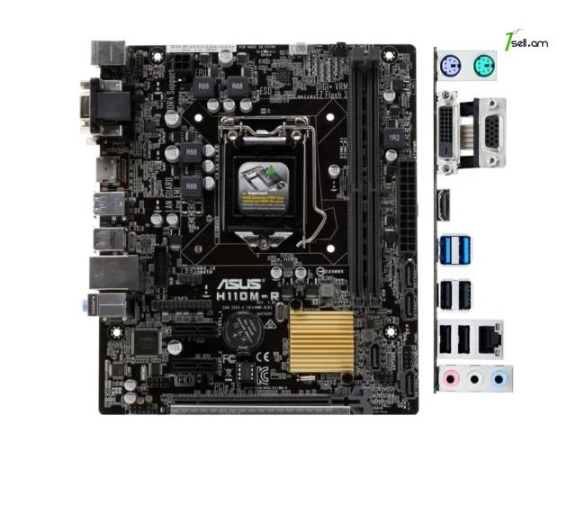 MB LGA1151 ASUS H110M-R Matherboard Մայրպլատա Материнская плата mainboard materinka 1155 LGA