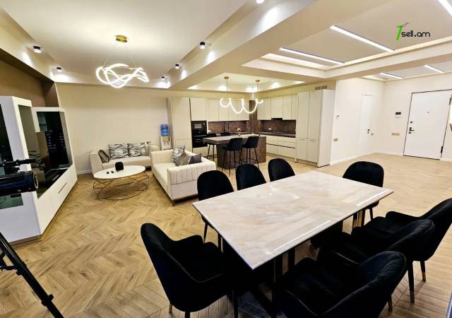 2 սենյականոց բնակարան նորակառույց շենքում Պարոնյանի փողոցում, 89 ք.մ., բարձր առաստաղներ, 8/14 հարկ