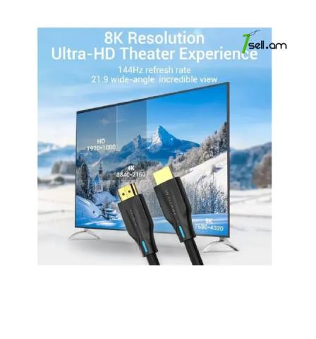 Vention 8K 60Hz HDMI Premium кабель 3 մետր cable լար UHD HDMI Male to Male Cable