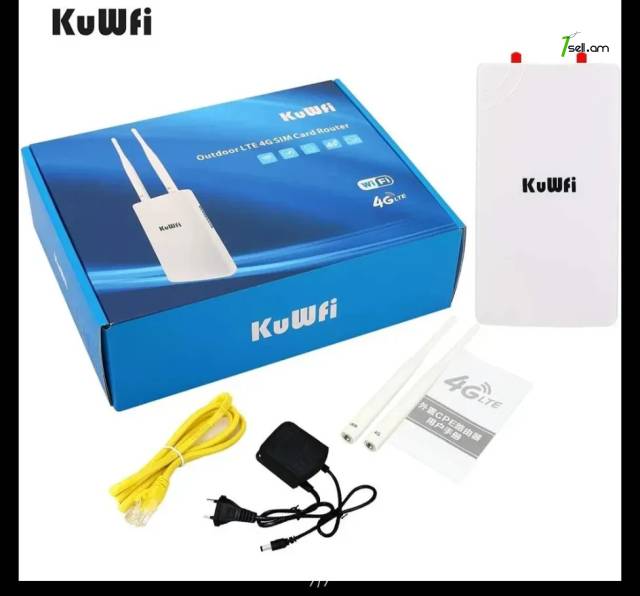 4G SIM Card Mobile WIFI outdoor Router KuWFi CPF905 LAN Արտաքին անտենա роутер Ռոուտեր երթուղիչ GSM 3G DVR IP