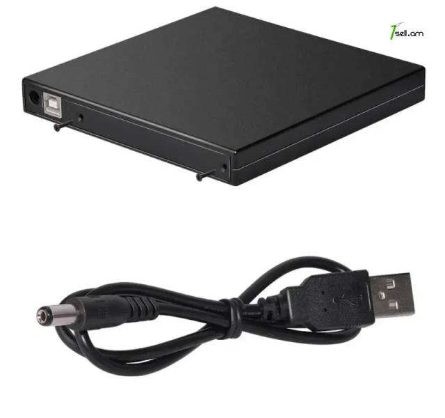 Արտաքին External USB DVD-RW Slim Portable Optical Drive - USB 2.0 for PC Notebook Case շարժական DVD