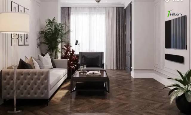 3 սենյականոց բնակարան Թամանյանի փողոցում, 94 ք.մ., բարձր առաստաղներ, մի քանի պատշգամբ, 3/5 հարկ