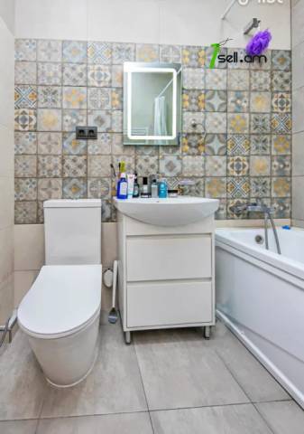 2 սենյականոց բնակարան նորակառույց շենքում Արգիշտի փողոցում, 53 քմ, նախավերջին հարկ, բարձր առաստաղներ