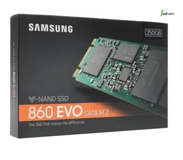 Original Samsung M.2 SSD 250GB 860 EVO Բացառիկ Գնով Կոշտ սկավառակ