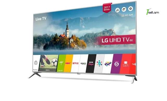 4K մկնիկ պուլտով LG 43UJ651V LED 43" SMART Телевизор TV LED IPS Հեռուստացույց Youtube Netflix