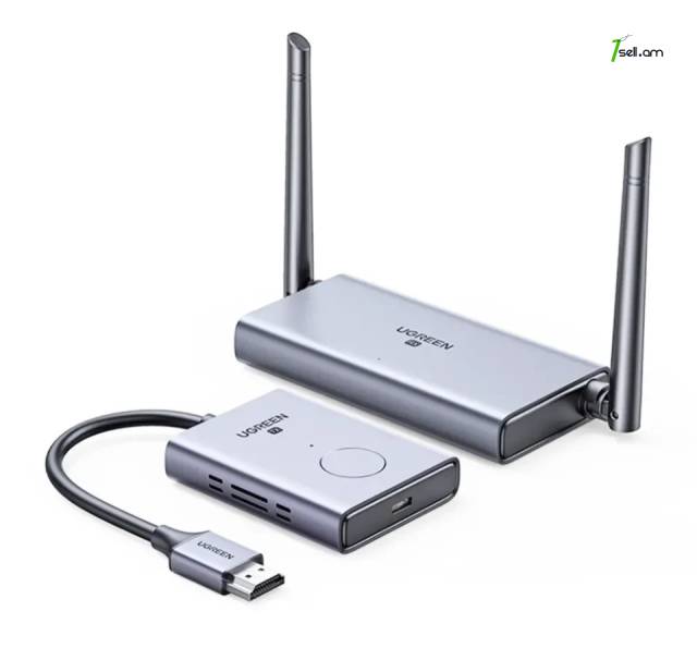 Ugreen HDMI 4K & FHD մինչև 50մ թողարկիչ-ընդունիչ беспроводной HDMI удлинитель 5Ghz extender wireless