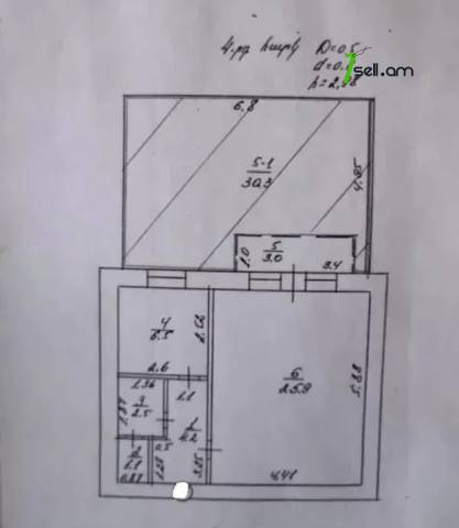 2 սենյականոց բնակարան Այգեձորի փողոցում, 73 ք.մ., 2 սանհանգույց, նախավերջին հարկ, քարե շենք