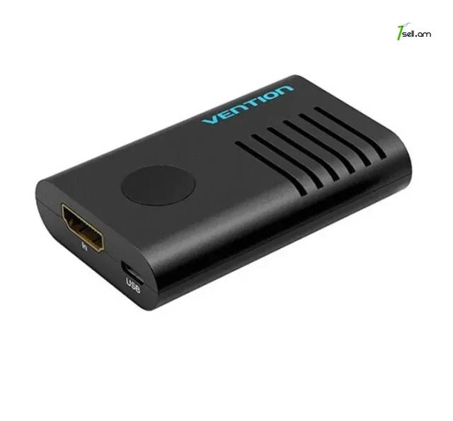 Удлинитель HDMI 4K 60 Гц VENTION Female to Female Repeater Extender Black Ընդարձակող