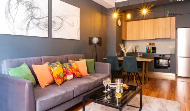 2 սենյականոց բնակարան նորակառույց շենքում Ադոնցի փողոցում, 43 քմ, 5/9 հարկ, բարձր առաստաղներ