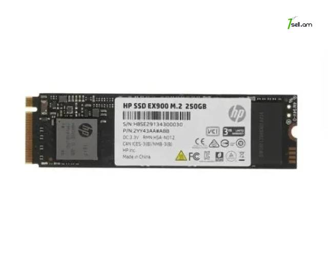 M2 SSD 250GB HP EX900 NVMe speed 2000M/s / - 1000Mb/s - Original 100%