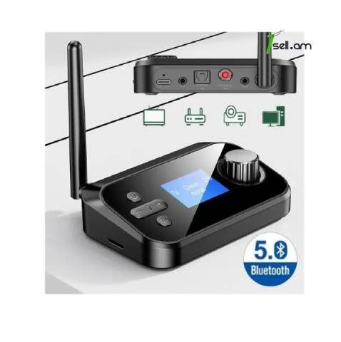 6 in1 C41S Bluetooth 5.1 Audio Transmitter Receiver RCA 3.5mm AUX Stereo Wireless Adapter PC TV ընդունիչ