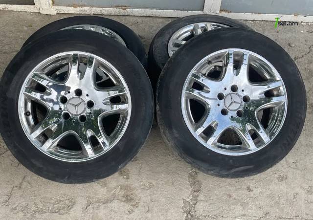 GGG.R16 5x112 4հատ W211 Անիվներ անվահեծերով, համասեզոնային անվադողեր, 225/55 R16