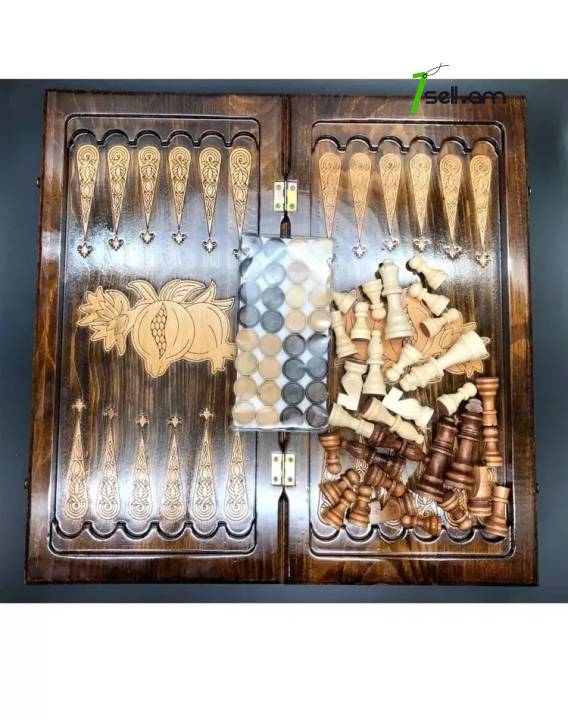 шахматы ручной работы  шахматы 3 в 1 շախմատ 3-ը 1-ում  carved chess set handmade chess set