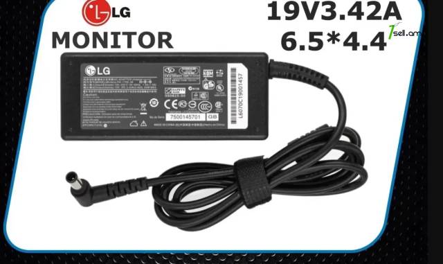 LG մոնիտորի adapter 19V 3.42A блок питания Հոսանքի սնուցման բլոկ Charger LED LCD HDTV TV Monitor Power Supply