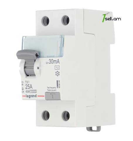 Legrand tx3 (uzo) 2p 25a ac-25/0.03