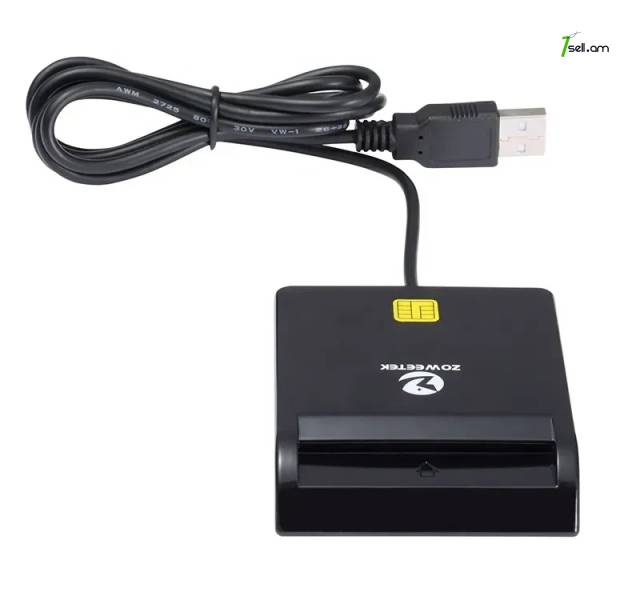 ID Smart Card Reader Zoweetek USB բանկային և սոցքարտ քարտ կարդացող սարք սմարտ
