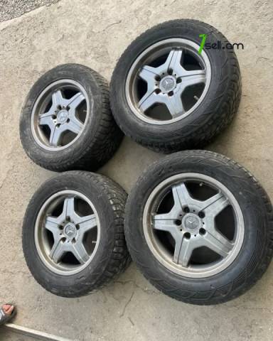 AMG 4 հատ Yokohama Անիվներ անվահեծերով, համասեզոնային անվադողեր, 285/55 R18