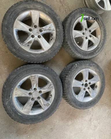 R16 Hyundai bantajj 4hat 5x114.3 Անիվներ անվահեծերով, ձմեռային անվադողեր, 225/60/R16