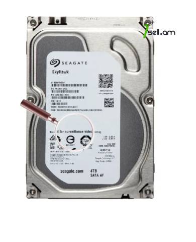 4 TB կոշտ սկավառակ Жёсткий диск Hard Drive Seagate SURVEILLANCE 4TB 5900U/Min 64MB SATA III ST4000VX000 3.5