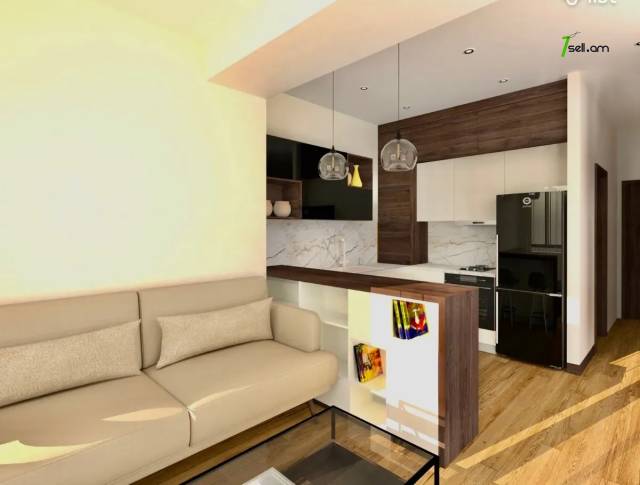 2 սենյականոց բնակարան նորակառույց շենքում Ամիրյան փողոցում, 50 քմ, 8/18 հարկ, բարձր առաստաղներ