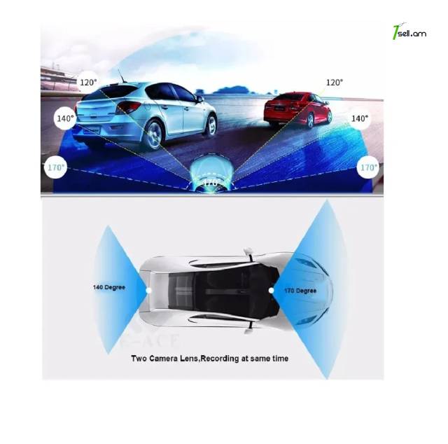 E-ACE Автомобильный видеорегистратор Full HD 1080P Ավտոմեքենայի տեսախցիկ камеры для ночного видения