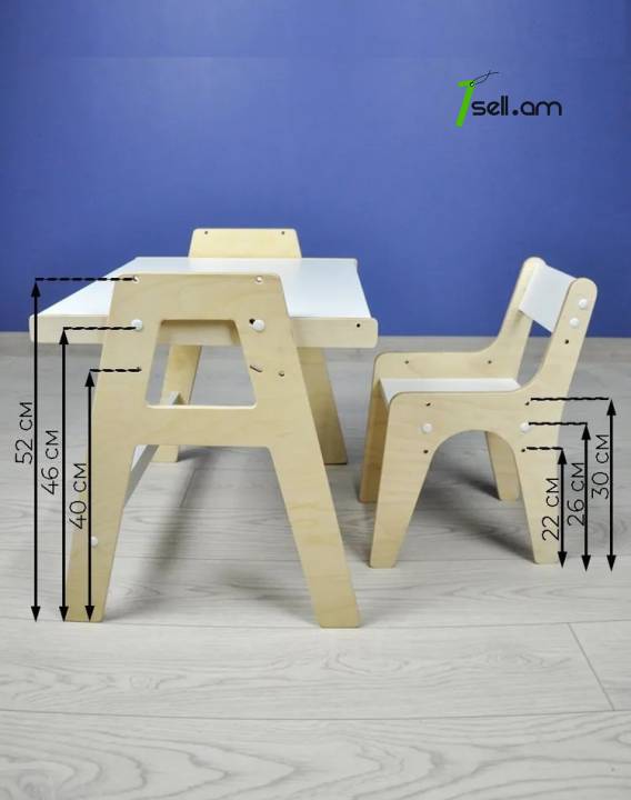 մանկական սեղան և աթոռ детский стол трансформер kids table and chair set