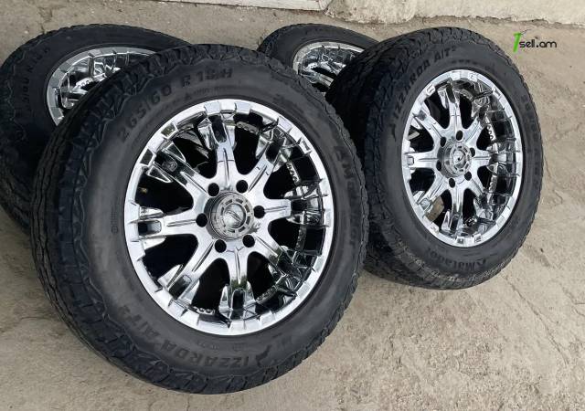 GGG.R18 6x139.7 Toyota Prado, Lexus GX, Mitshubishi4հատ Անիվներ անվահեծերով, համասեզոնային անվադողեր 265/60 R18