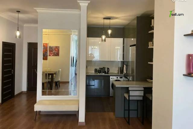 2 սենյականոց բնակարան նորակառույց շենքում Նաիրի Զարյան փողոցում, 75 քմ, 9/16 հարկ, 2 սանհանգույց