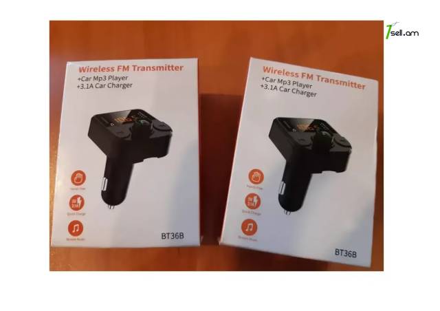 2x USB 3,1A CAR FM MP3 նվագարկիչ modulator մոդուլյատոր CAR charger Iphone Android SAMSUNG