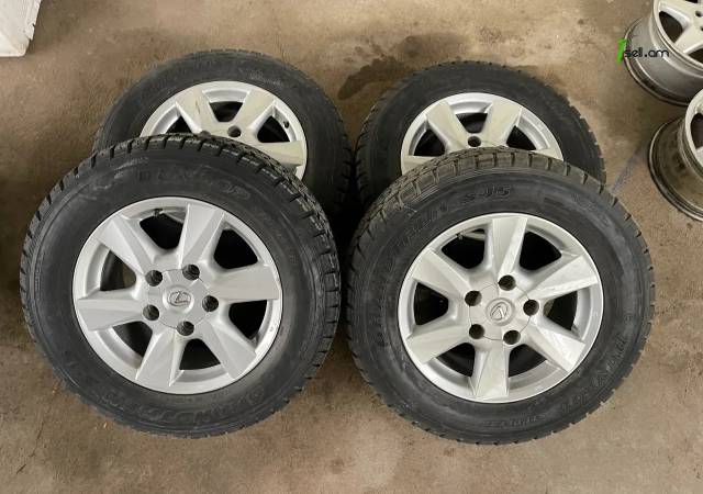 GGG.R18 4հատ Lexus LX, Անիվներ անվահեծերով, ձմեռային անվադողեր, DUNLOP 275/60/R18 90%