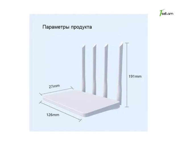 3G/4G LTE Wi-Fi роутер SIM-карта + Ethernet RJ-45 (300Мбит/с + 4 антены) Router ռոութեռ